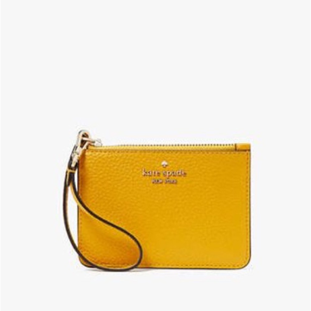 Kate Spade New York Lena Small Card Holder Wristlet in Daffodil